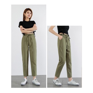 S-2XL Fashion Women Trousers Female Cotton Plus Size Loose Casual Pants