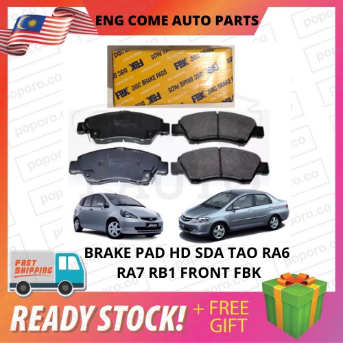 BRAKE PAD HONDA ACCORD SDA, TAO, CIVIC SNA, SNB, STREAM RN6, RA6, RA7