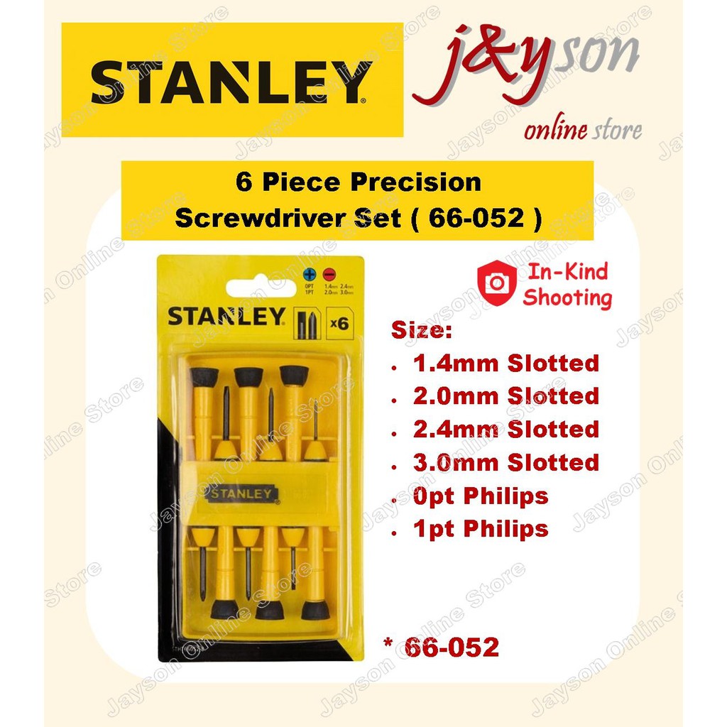 STANLEY Original 66-052 6-Piece Precision Screwdriver Set ( STHT66052 ...