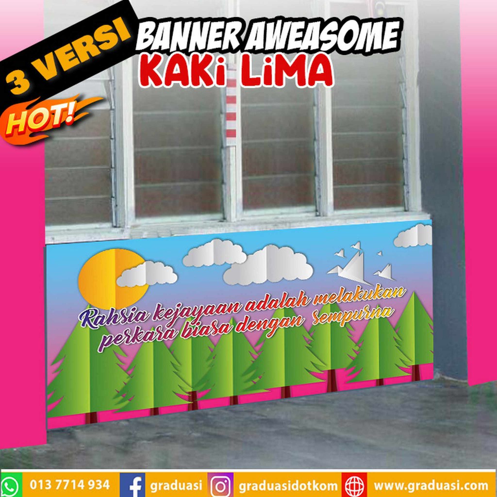 Banner Koridor Atau Dinding Kaki Lima Sekolah 3 X 6 Kaki 👍😍 Bnrb Shopee Malaysia 