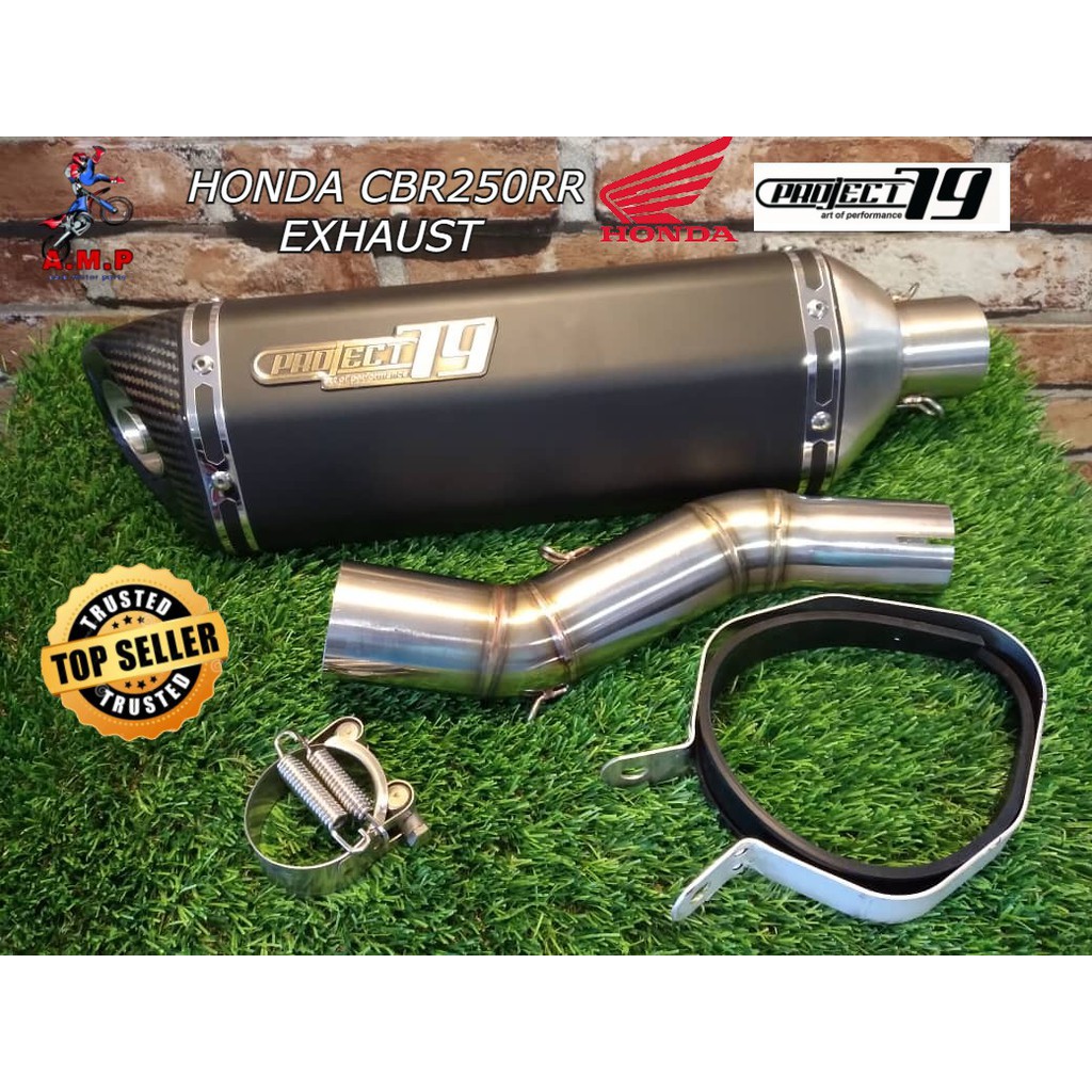 Carbon Fiber Shorty Exhaust Muffler For Honda CBR250RR MC22 Motorcycle #XT300CF 12 thumbnail image