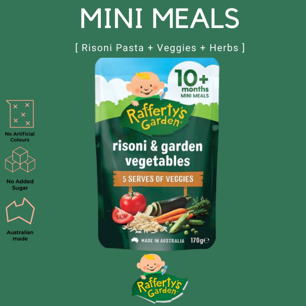 Rafferty's Garden Mini Meal Baby Pasta ( Risoni , Beef , Lamb ) [Exp ...
