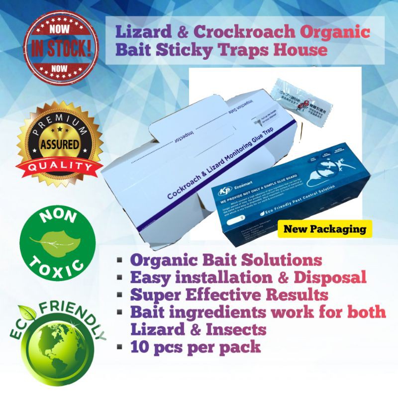 Lizard & Cockroach Organic Bait Sticky House/ Perangkap Cicak Dan Lipas/  DIY Traps / Sticky Traps
