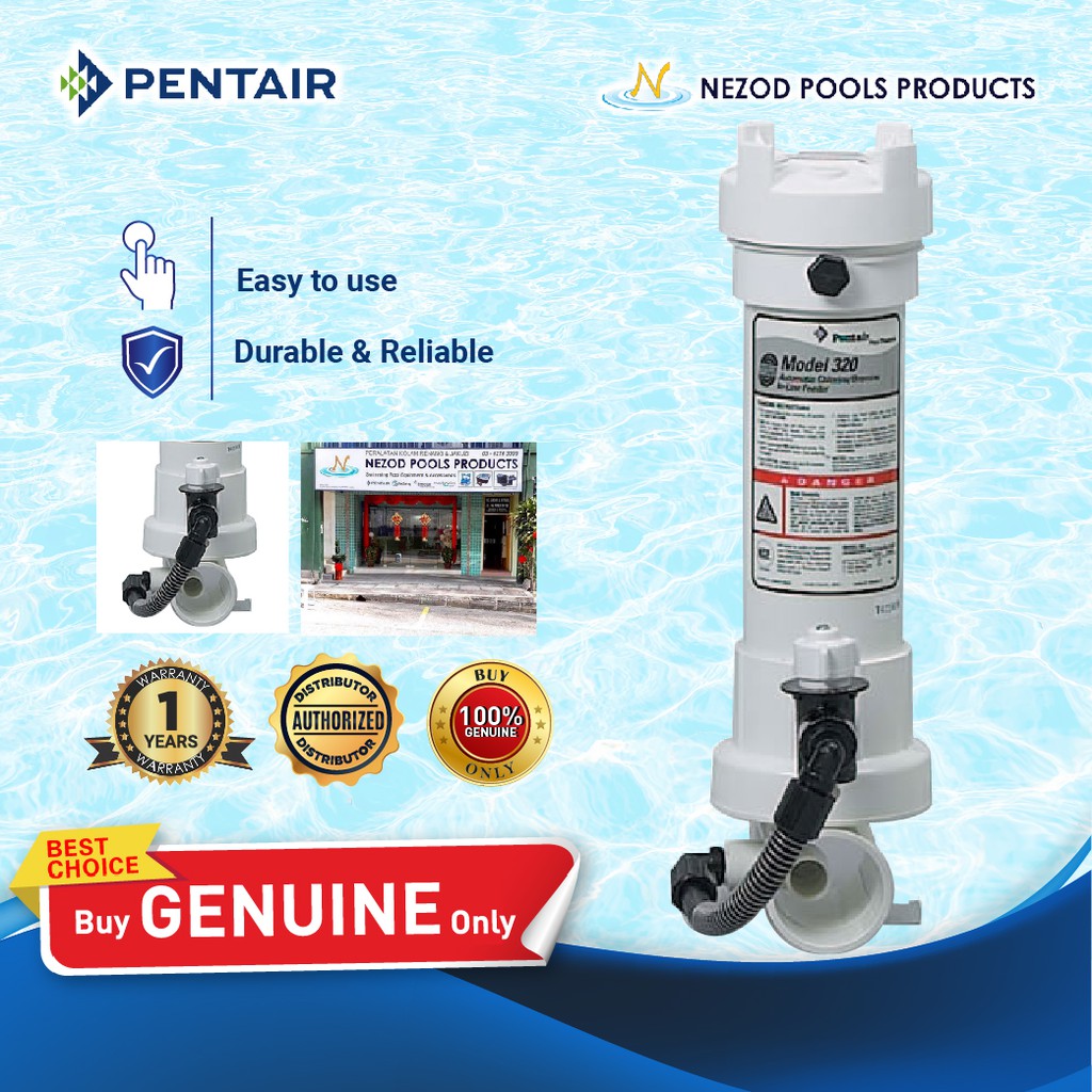 PENTAIR IN-LINE CHLORINATOR #320 / CHLORINE FEEDER - SWIMMING POOL ...