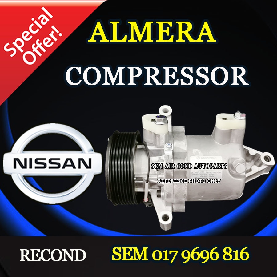 NISSAN ALMERA N17 2013 RECOND COMPRESSOR/ KOMPRESOR (CAR AIRCOND SYSTEM ...