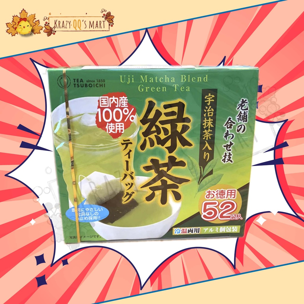 Tsuboichi Green Tea (2g x 52pcs) Uji Matcha Blend Japan 日本绿茶（茶包） - 104g ...