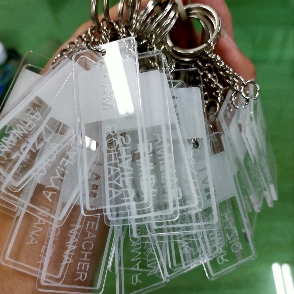 I AM (Name) Keychain DIY Keychain Name Keychain | Shopee Malaysia
