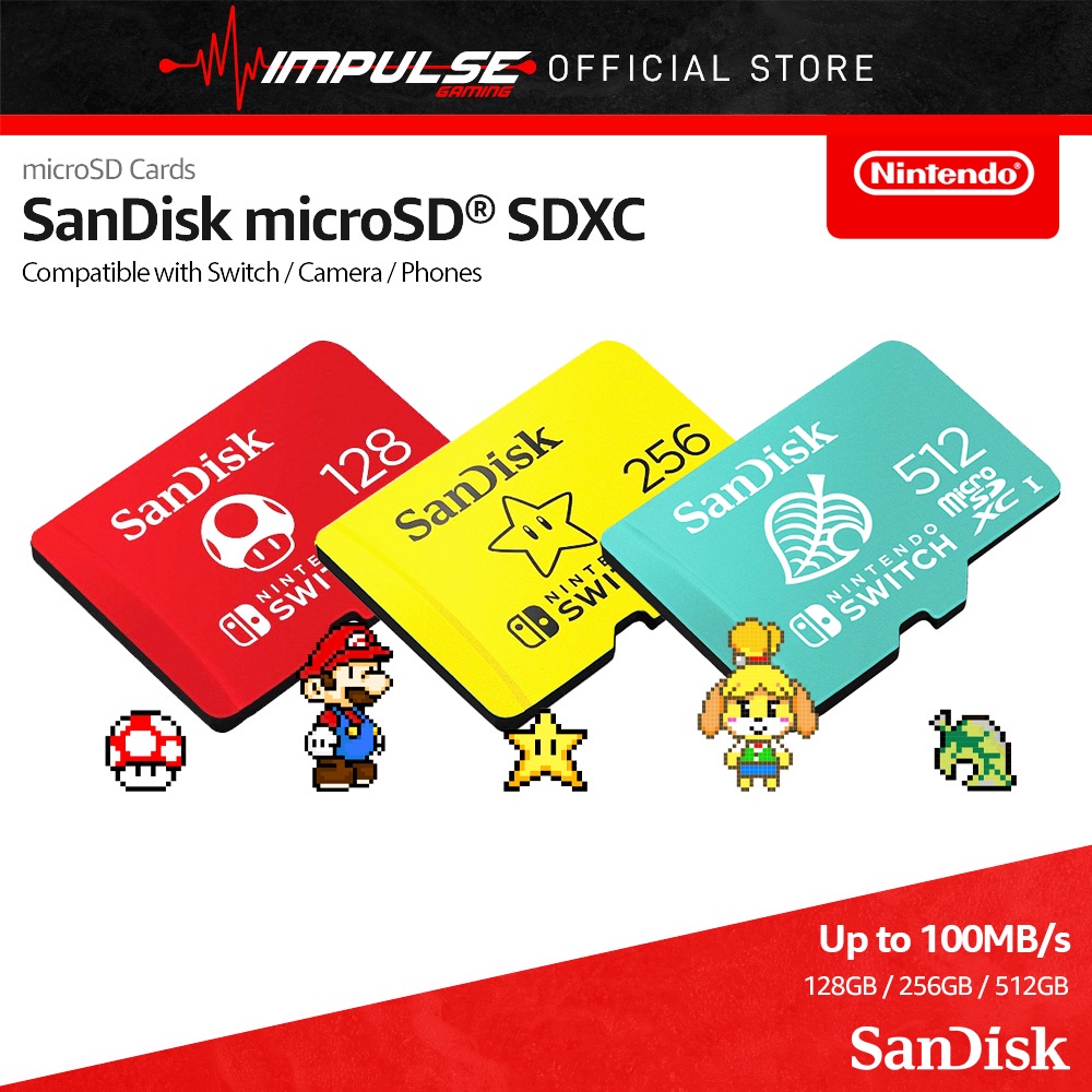 Nintendo Switch推奨 SanDisk microSD 400GB Amazon.com: SanDisk 400GB Ultra MicroSDXC UHS-I Memory Card