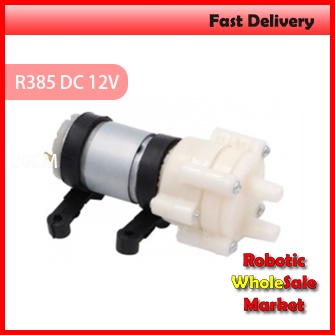 R385 DC 12V Pneumatic Diaphragm Water Pump Motor 6W