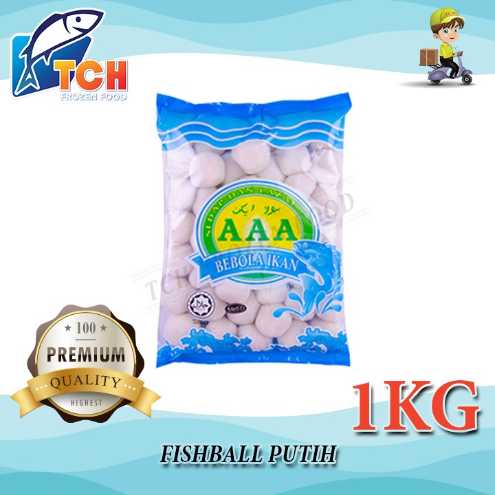 AAA FISHBALL PUTIH, WHITE FISHBALL, TCH FROZEN FOOD, FRESH FROZEN ...