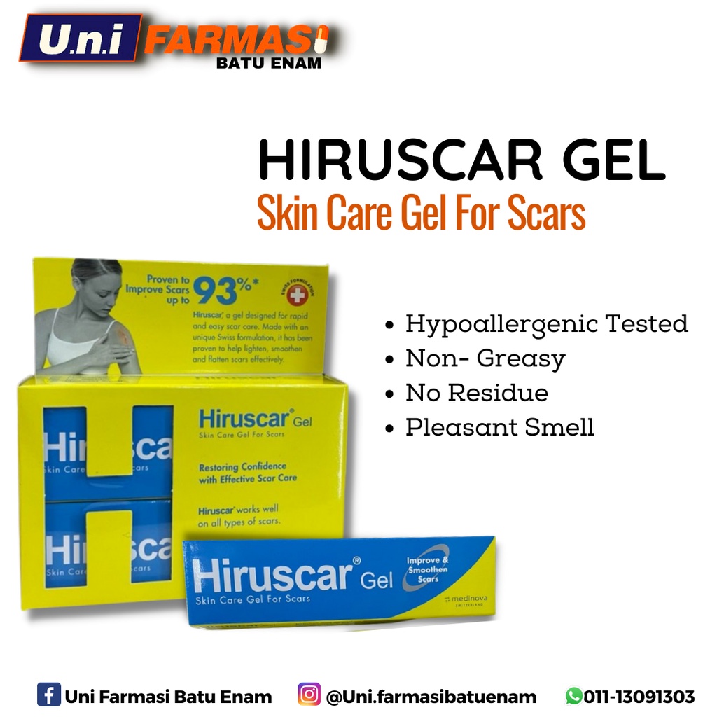 Hiruscar Skin Care Gel For Scars 5G X 2 (Twin Pack) Shopee Malaysia
