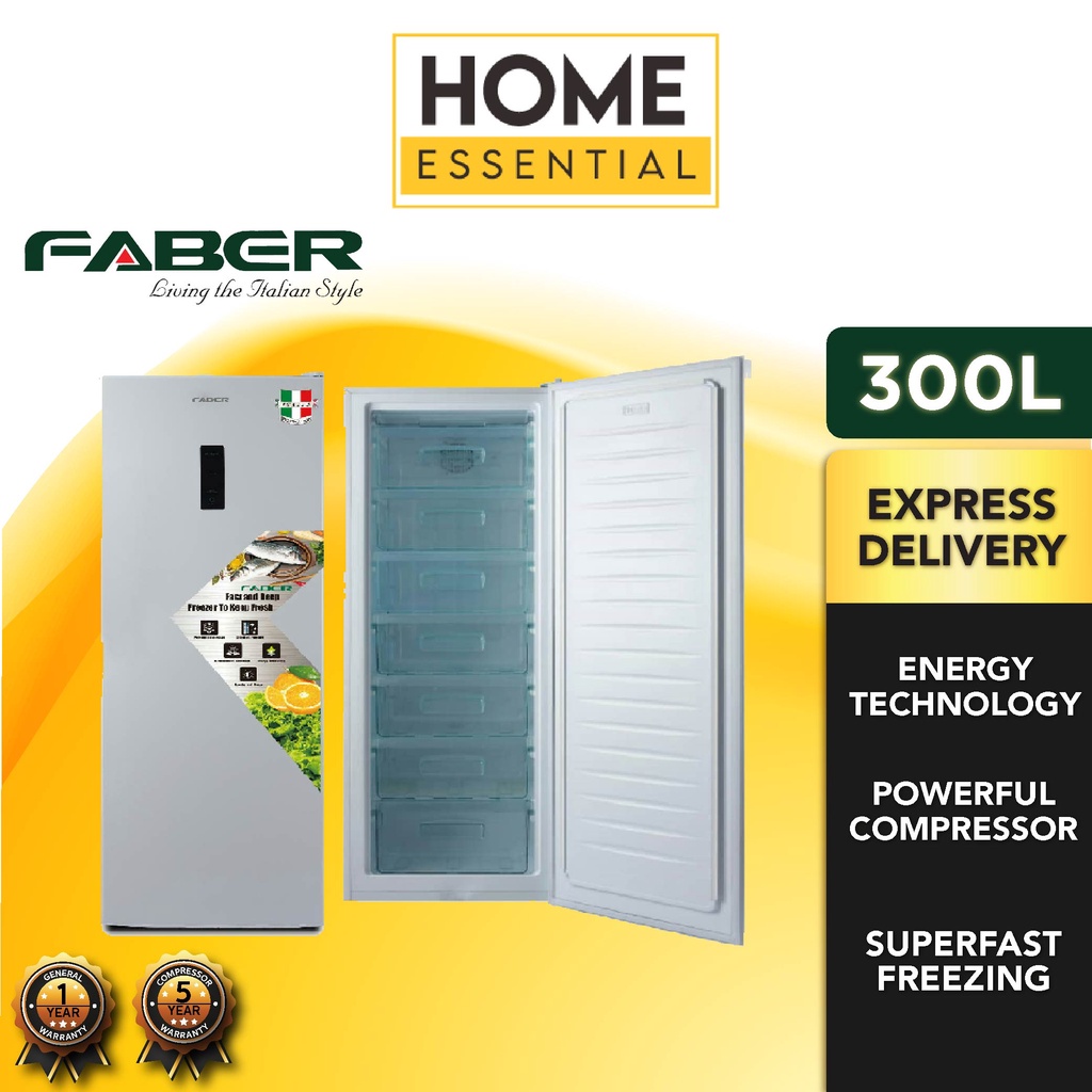 FABER Freezer Single Door Upright Frefrost 300 (300L)/Elba 7