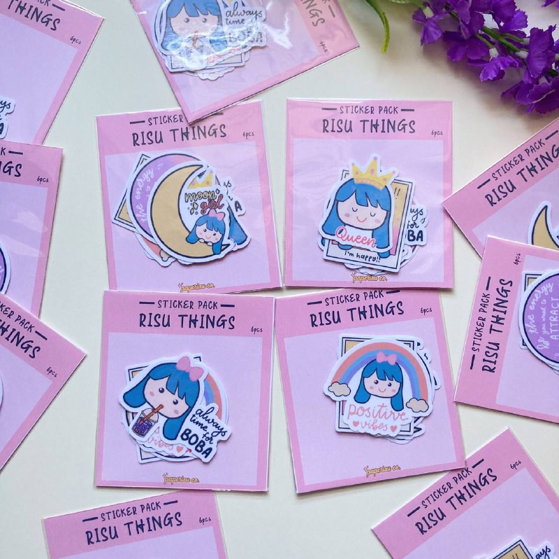 PAPERISUCO Cute Sticker Pack - Risu Things Sticker Pack | Shopee Malaysia