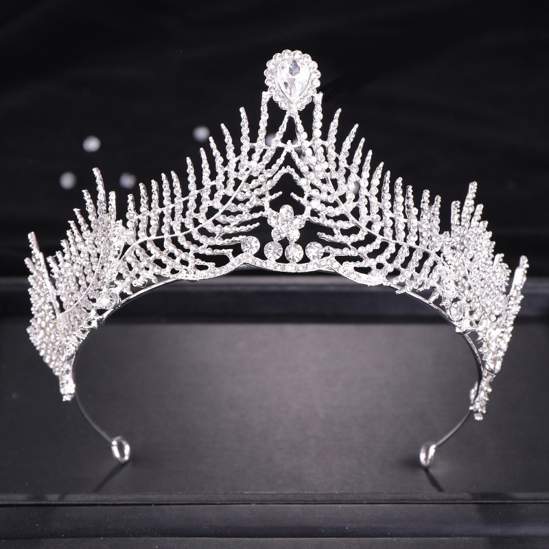 Luxury Full Rhinestone Crystal Tiara Wedding Bride Queen Headpiece ...