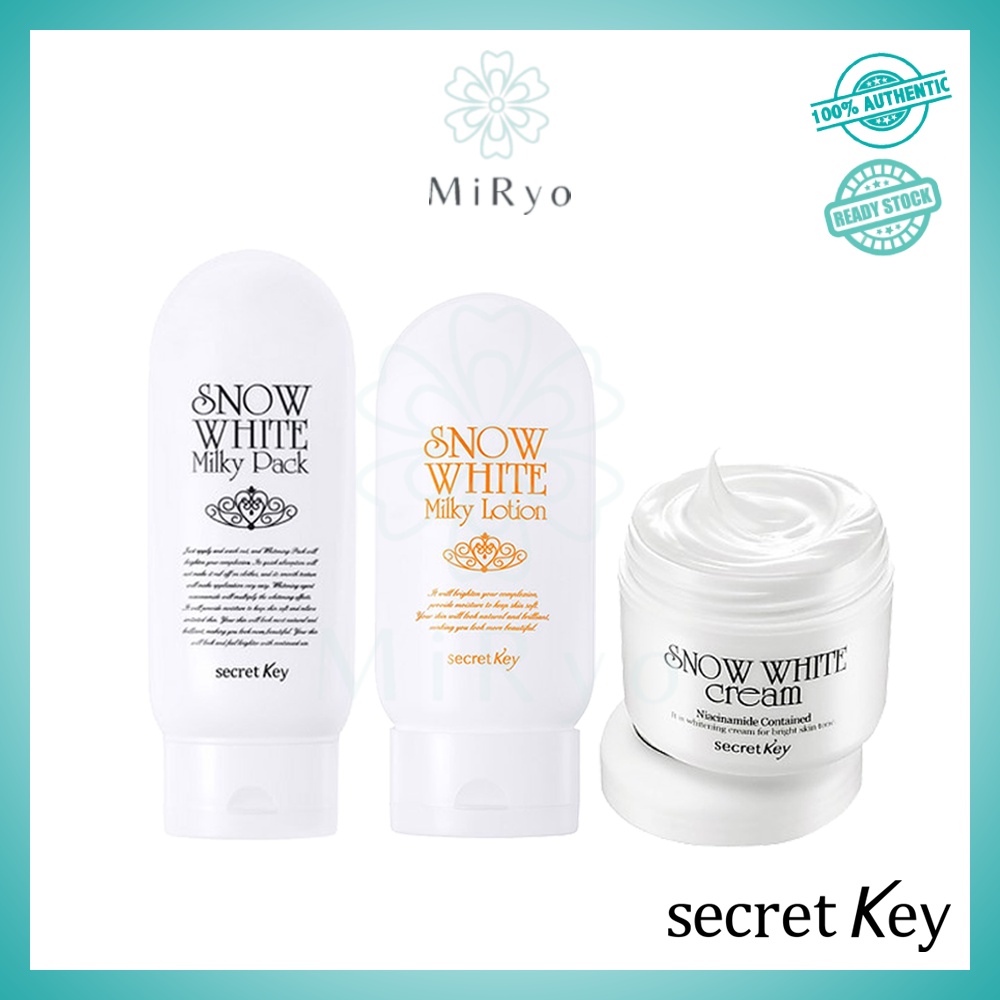 SECRET KEY Snow White Milky Lotion 120g Cream 50g Pack 200g