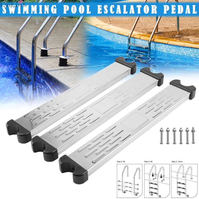 Stainless Steel Swimming Pool Pedal Replacement Ladder Rung Steps Anti ...