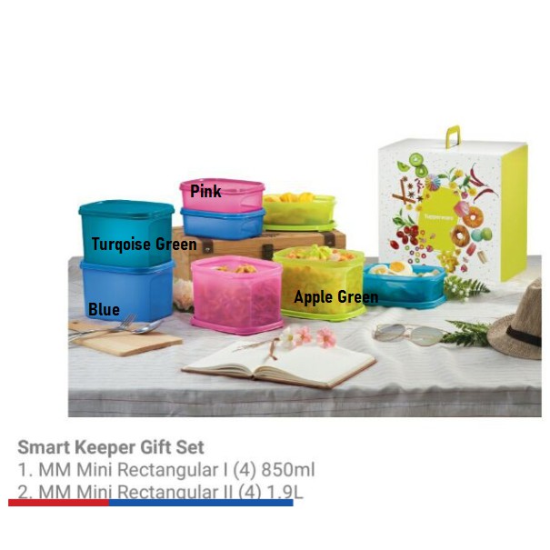 Tupperware : Smart Keeper Gift Set (8) 850ml &1.9L | Shopee Malaysia