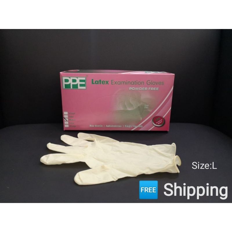 (600GMs per box) ISO9001 PPE (100PCS) Powder Free Latex Examination