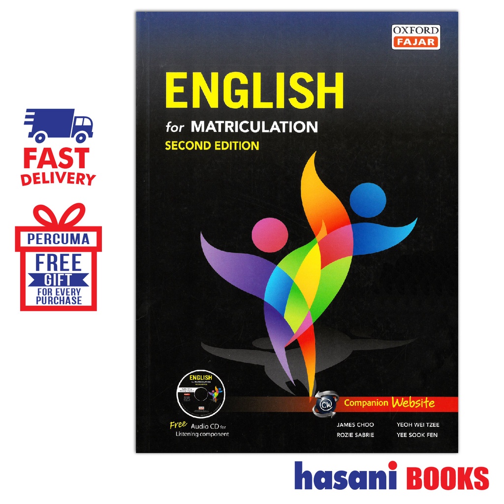 Malaysia　FAJAR　9789834710729　HASANI　SECOND　EDITION　FOR　OXFORD　MATRICULATION　ENGLISH　Shopee