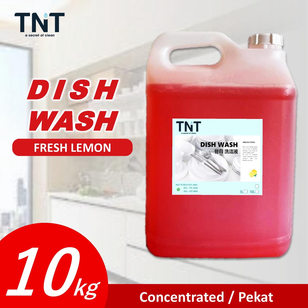 TNT - Lemon Concentrated Dish Washing Liquid (red) / Sabun Cuci Pinggan ...