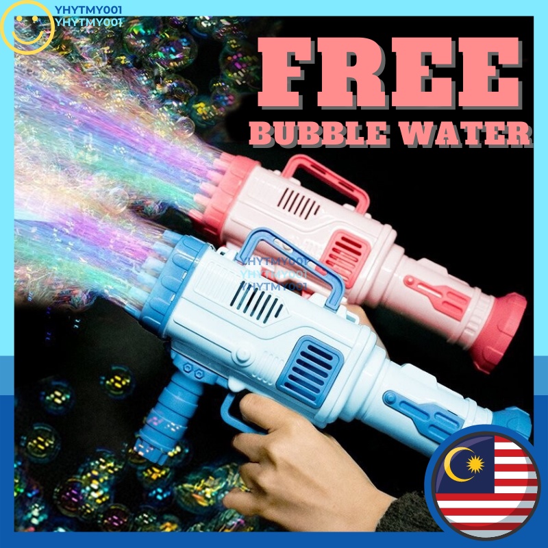 READY!! Kids Automatic Gatling Bubble Gun Bubble Machine Bubble Gun ...