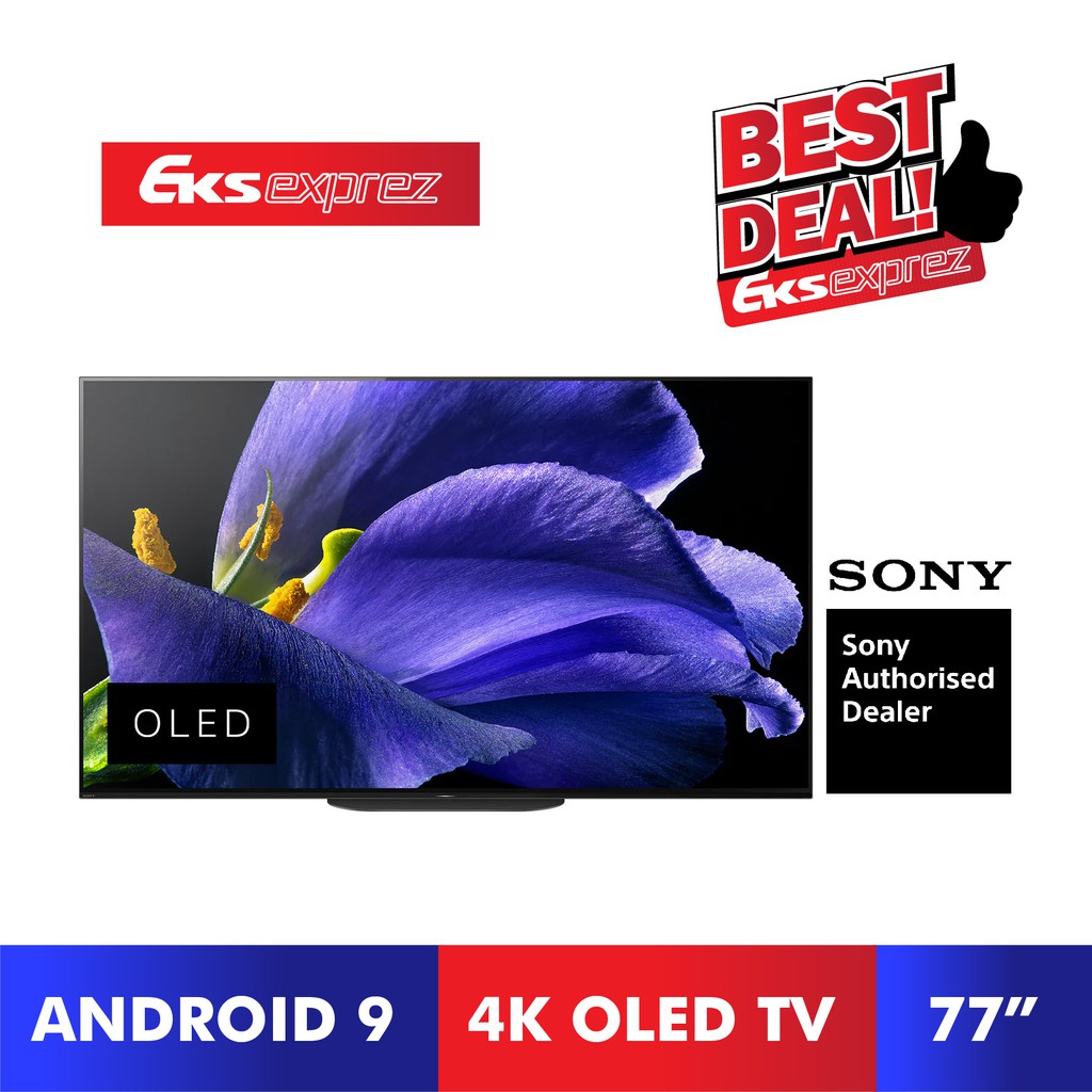 Sony A9G Master Series OLED 4K Ultra HD Smart Android TV (77") KD-77A9G ...