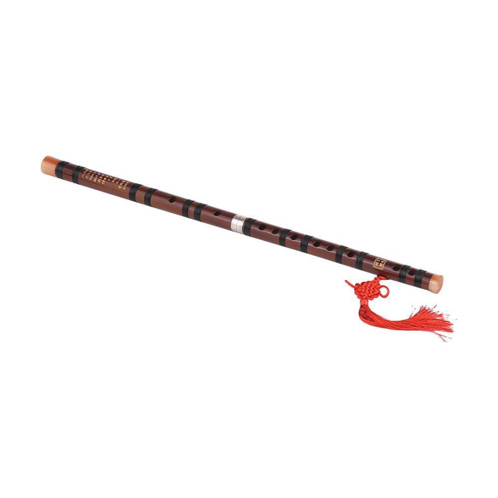 E Key Chinese Traditional Instrument Dizi Bitter Bamboo Flute with