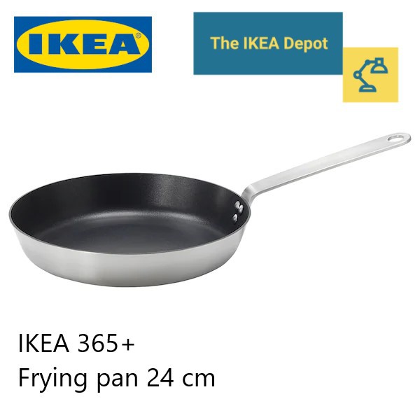 IKEA 365+ Frying pan 24 cm stainless steel pan with teflon Shopee