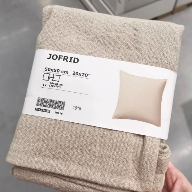 IKEA JOFRID Cushion cover natural Sarung kusyen Shopee Malaysia