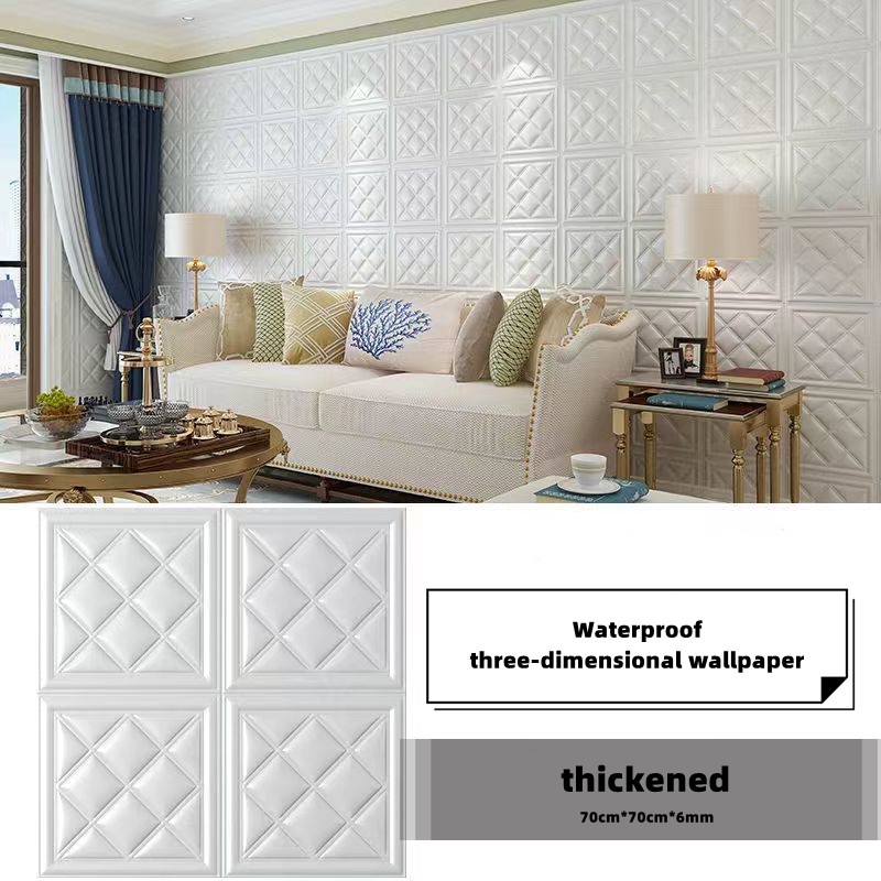 Wallpaper selfadhesive 3d threedimensional wall paste brick pattern