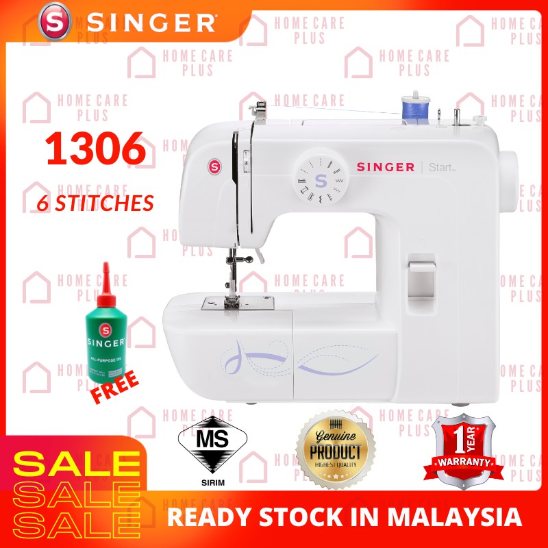 (Malaysia Set) Singer 1306 Start Mechanical Sewing Machine (6 Stitches) Shopee Malaysia