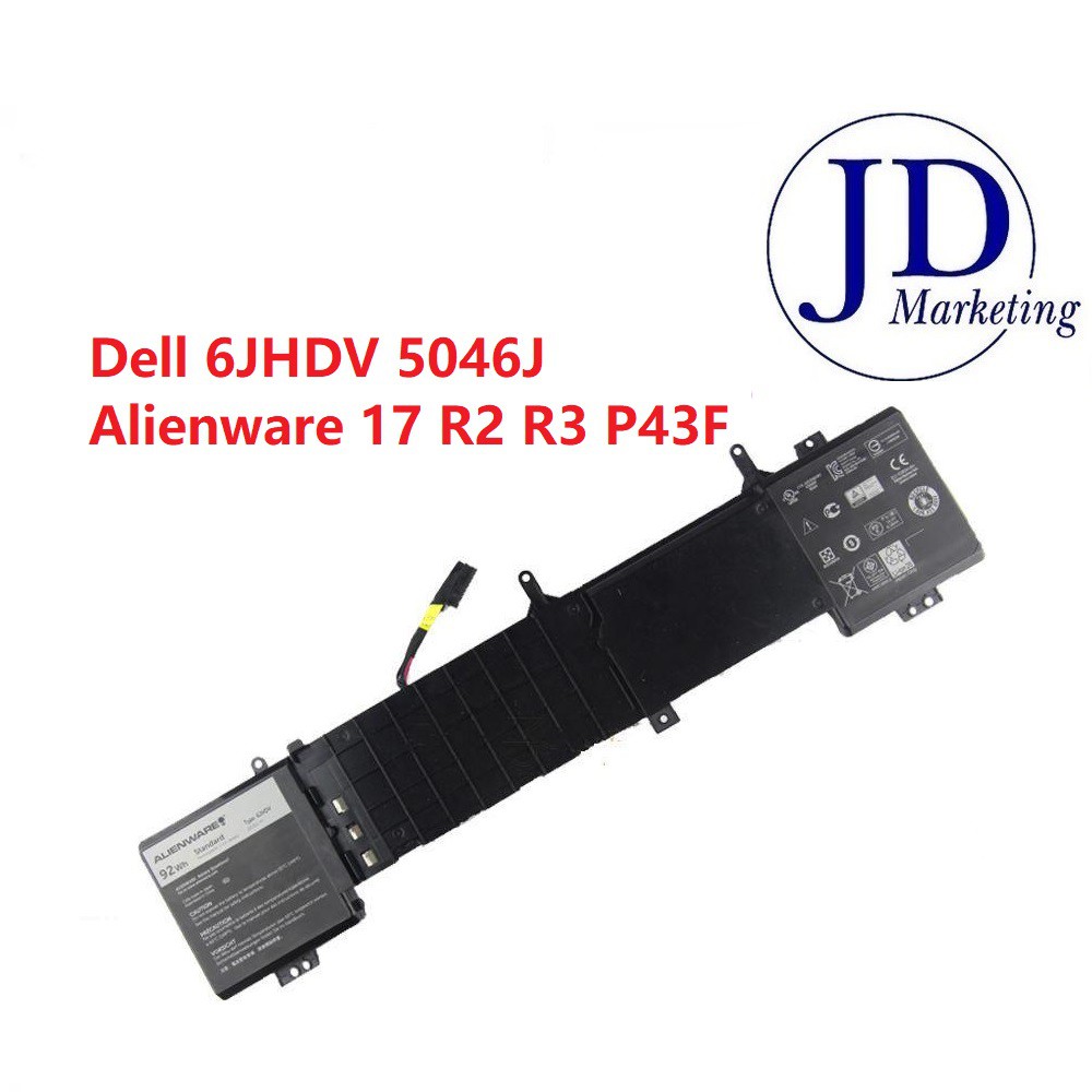 6JHDV DELL ALIENWARE 17 R2 R3 P43F P43F002 5046J ALW17ED ALW17ER YKWXX ...