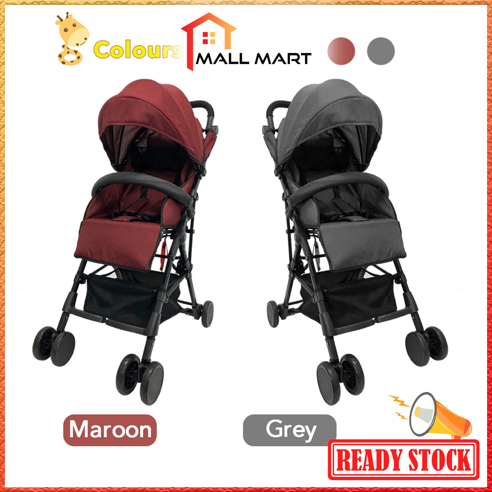 MallMart Adjustable Angle Baby Stroller with Detachable Arm Rest ...