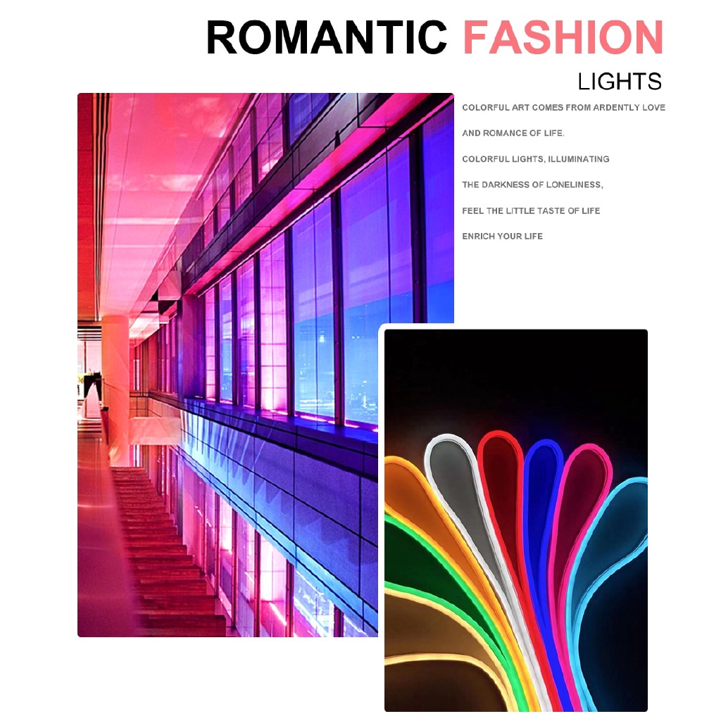 DC 12V Led Strip Lexible LED Strip Neon Rubber Waterproof Bar Light Led ...
