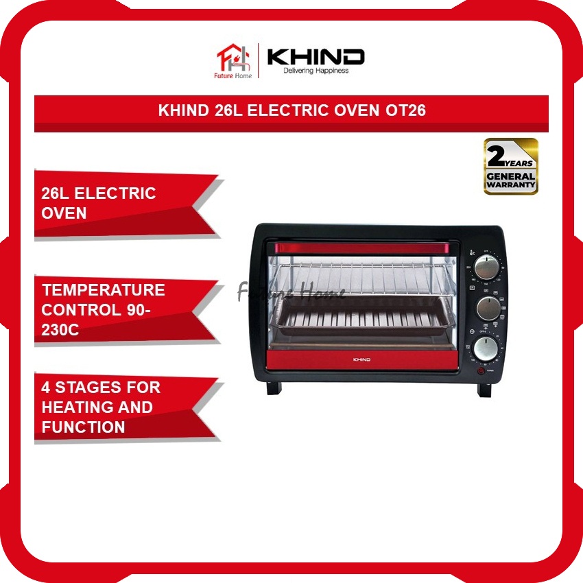 Khind 26l Electric Oven Ot26 Shopee Malaysia 0688