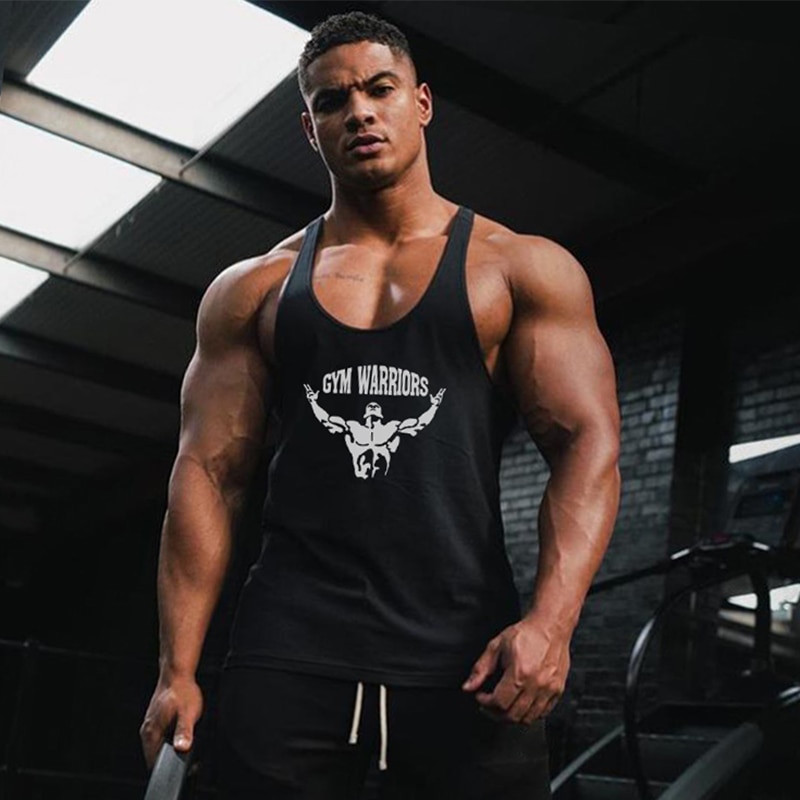 Men'S Brand Fashion Fitness Vest Bodybuilding Tank Top Gym Clothing Casual  Singlets Sleeveless Shirt Cotton Muscle Undershirt | Shopee Malaysia