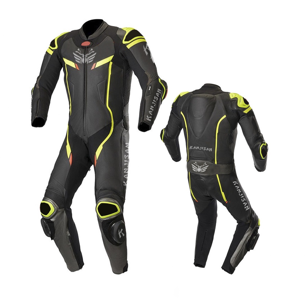 Original Motorbike Racing Suit Leather Suit Full Safety | Shopee Malaysia