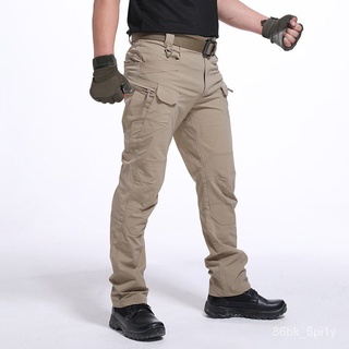 Tactical Cargo Pants Men Slim Fit Waterproof IX7/IX9 Men's Tactical ...