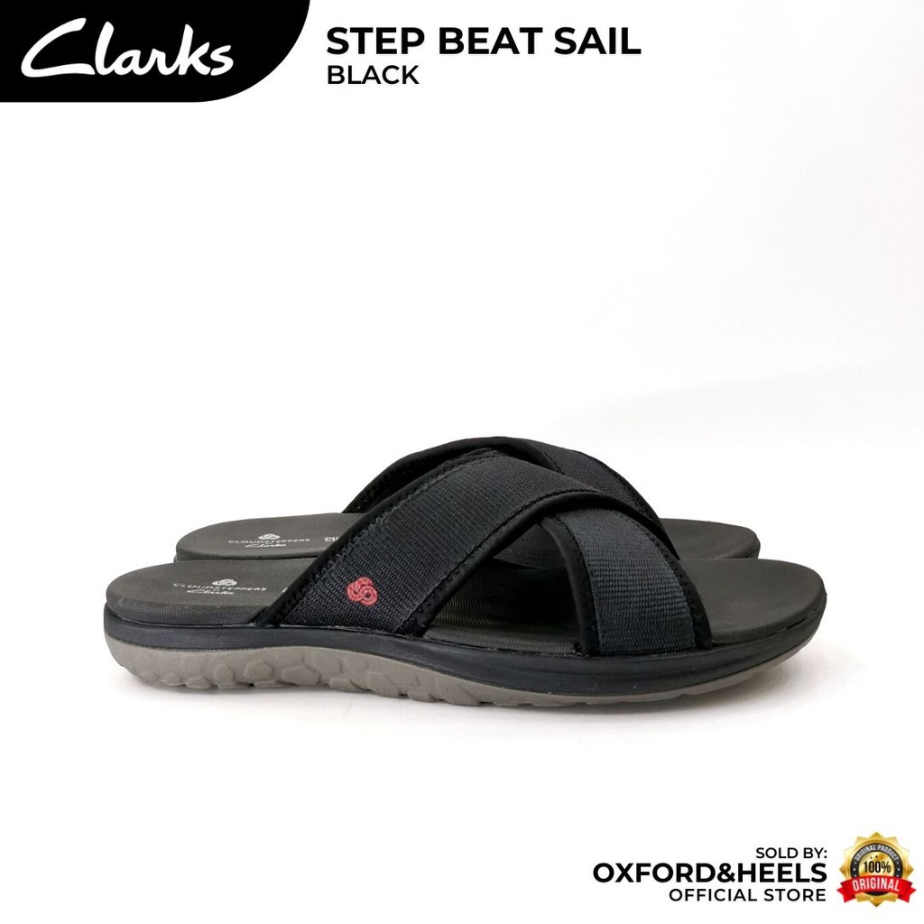 Step Beat Sail Black Textile Men Cloudsteppers Cushion Soft Casual