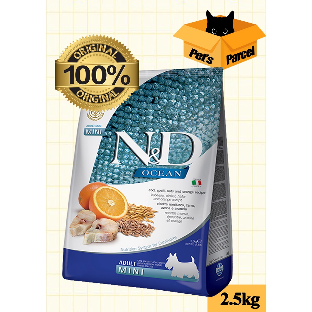 Farmina N&D Dog Food Ocean Cod Fish (ADULT) Shopee Malaysia