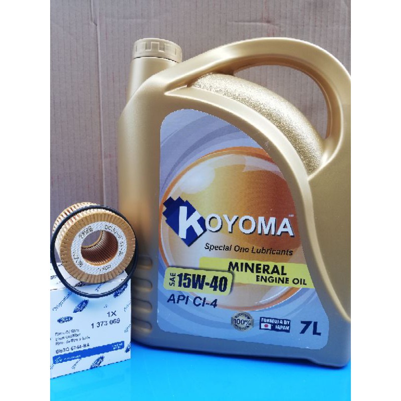 FORD RANGER T6 T7 T8 , RAPTOR OIL FILTER BB3J-6744 + KOYOMA 15W40 CI-4 ...