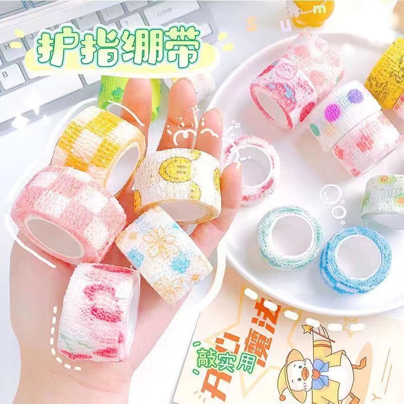 Cute Finger Tape Finger Bandage Self Adhesive Elastic Bandage Wrap