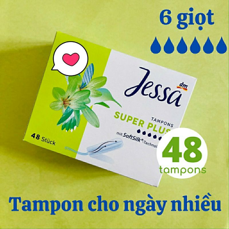 Tampon JESSA 6G German Domestic Clean Tube Tampons (No Push Required