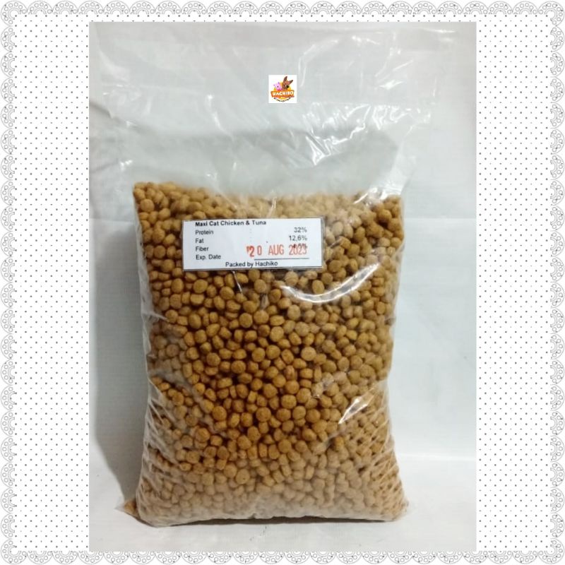 Maxi Cat Chicken Tuna 1kg Repack Dry Cat Food Maxi Cat Repack 1kg