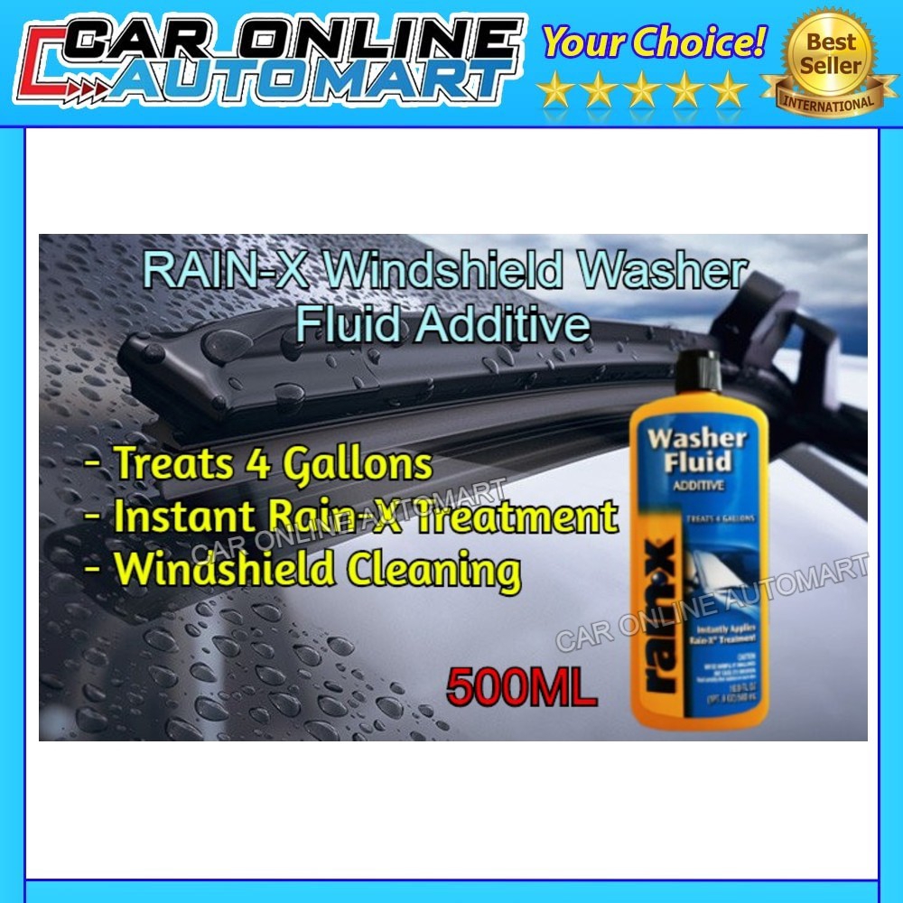RainX / Rain X / RainX Windshield Washer Fluid Additive 500ml Shopee
