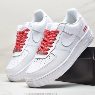 New Flat Air Force 1 AF1 Supreme Sneakers Lelaki Wanita Perempuan