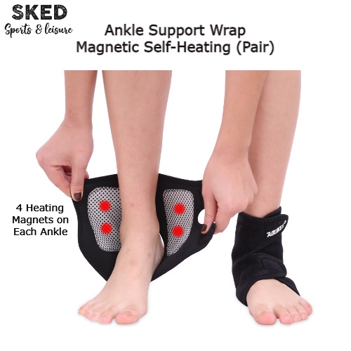 SKED Aolikes Self Heating Ankle Wrap (1Pair) Keep Warm Support