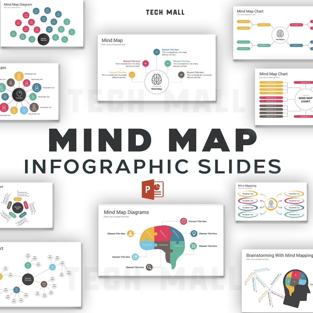 Mind Map Infographics PowerPoint Presentation Template | Shopee Malaysia