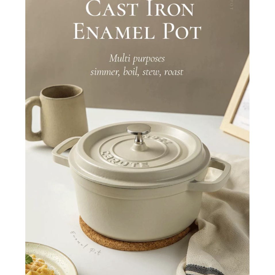 carote hot pot cast iron enamel