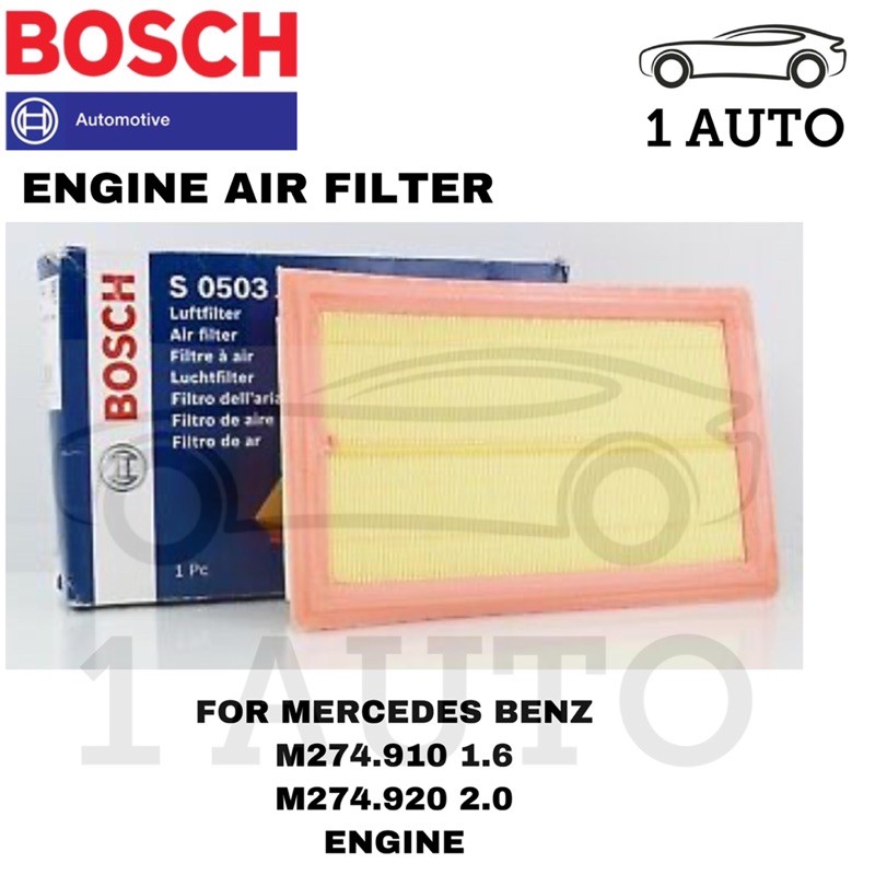 (MADE IN GERMANY) BOSCH ENGINE AIR FILTER MERCEDES BENZ W205 C180 C200